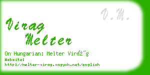 virag melter business card